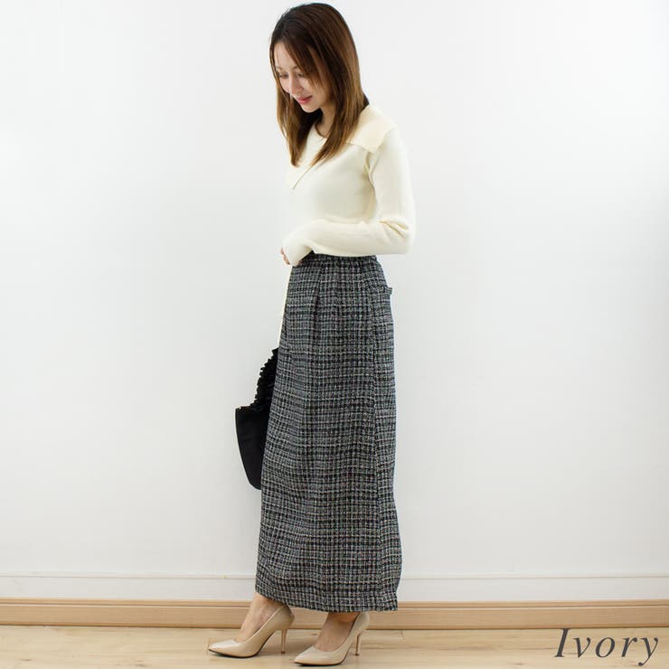 ボタン付きオフショルニット | A.NATALY | 詳細画像2 