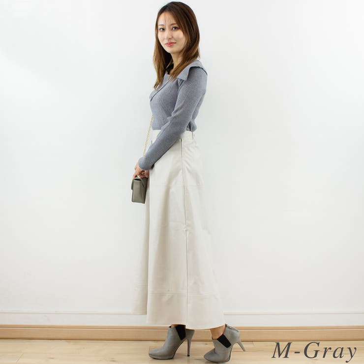 ボタン付きオフショルニット | A.NATALY | 詳細画像6 