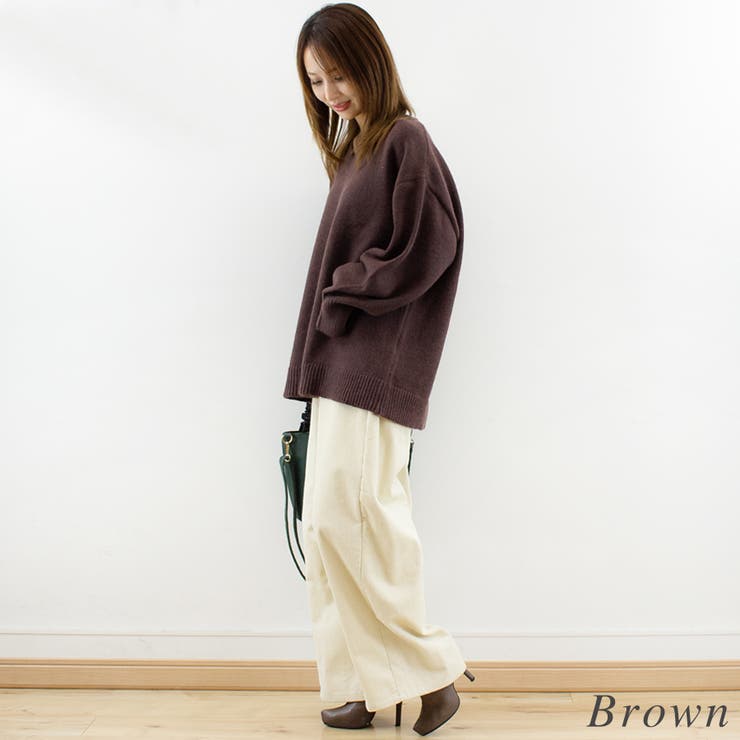 アルパカタッチVネックプルオーバー | A.NATALY | 詳細画像2 