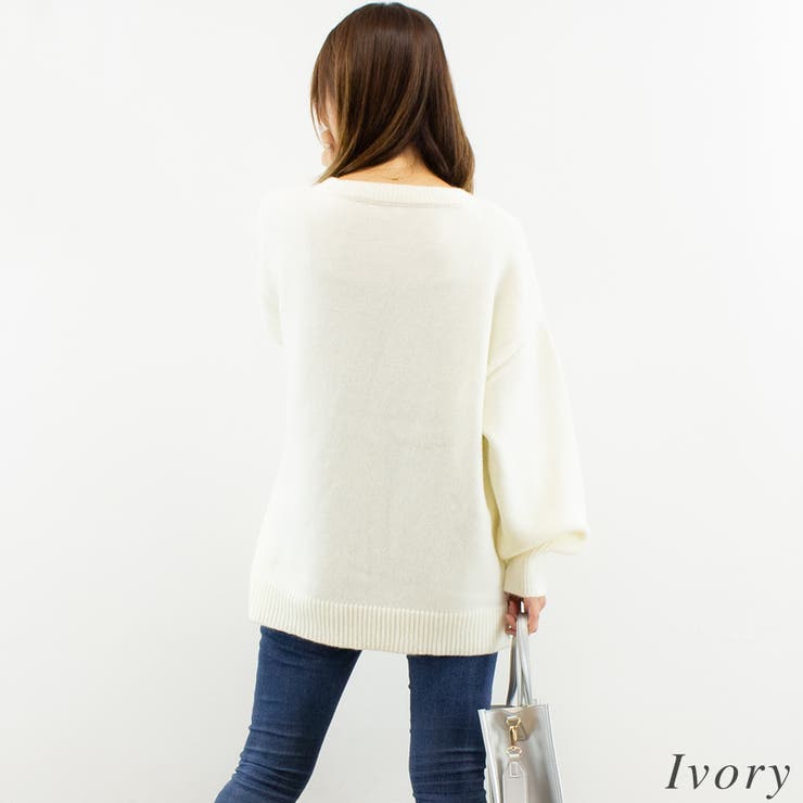 アルパカタッチVネックプルオーバー | A.NATALY | 詳細画像3 