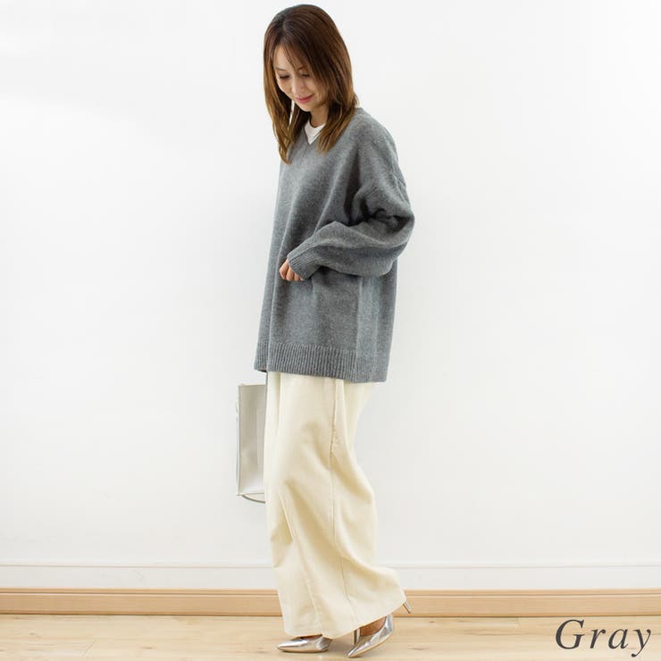 アルパカタッチVネックプルオーバー | A.NATALY | 詳細画像6 