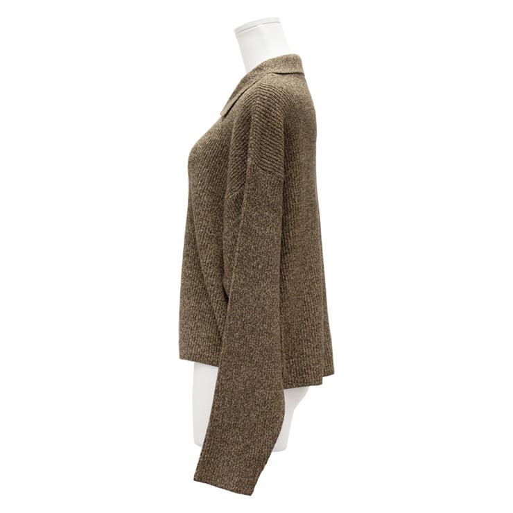 ミックスニットジップブルゾン | A.NATALY | 詳細画像10 