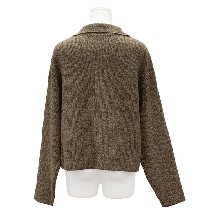 ミックスニットジップブルゾン | A.NATALY | 詳細画像11 