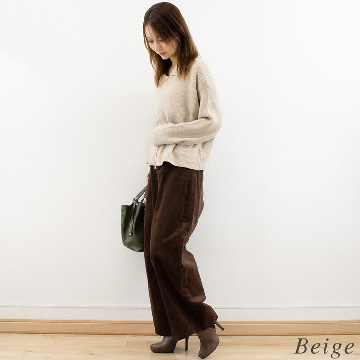 ミックスニットジップブルゾン | A.NATALY | 詳細画像4 