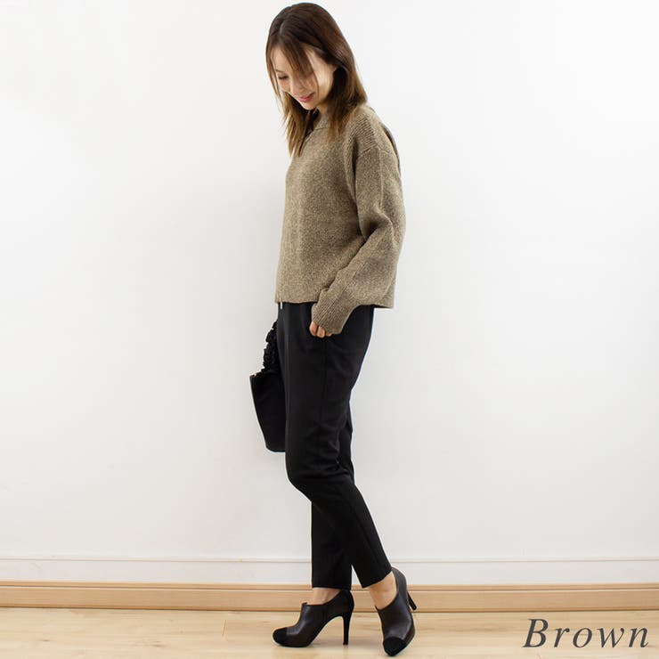 ミックスニットジップブルゾン | A.NATALY | 詳細画像6 