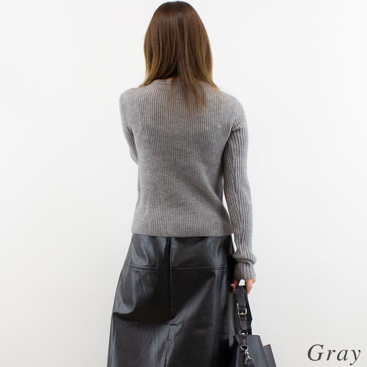 アルパカタッチビスチェドッキングニット | A.NATALY | 詳細画像1 