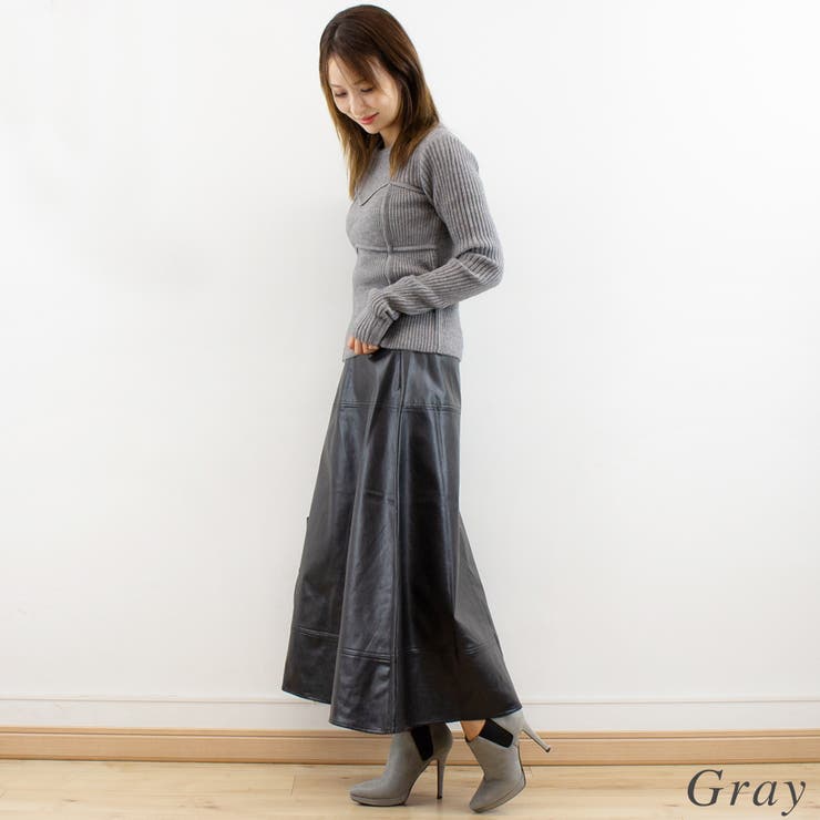 アルパカタッチビスチェドッキングニット | A.NATALY | 詳細画像2 