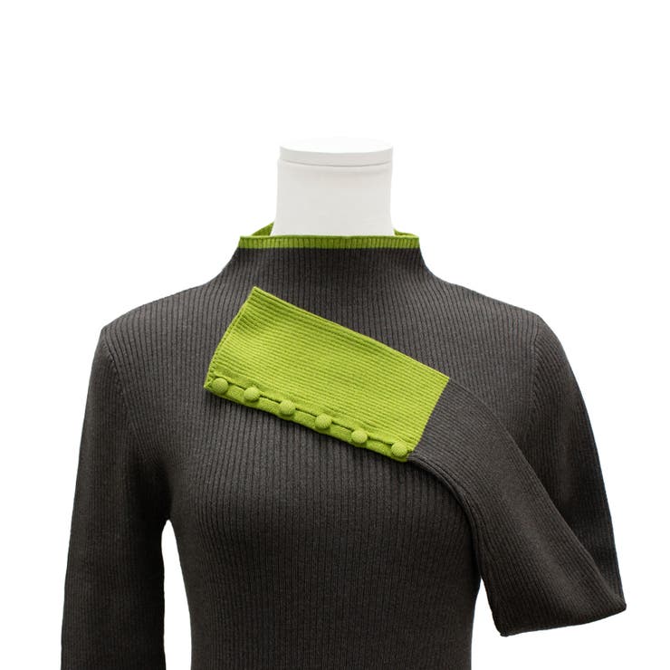 配色クールクールハイネックプルオーバー | A.NATALY | 詳細画像14 