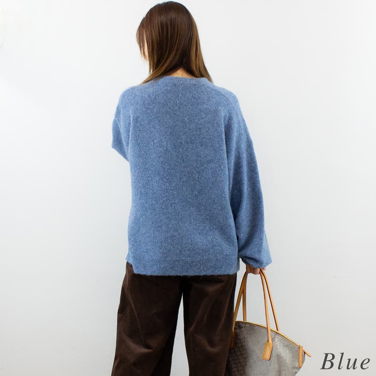 杢ニットクルーネックプルオーバー | A.NATALY | 詳細画像1 