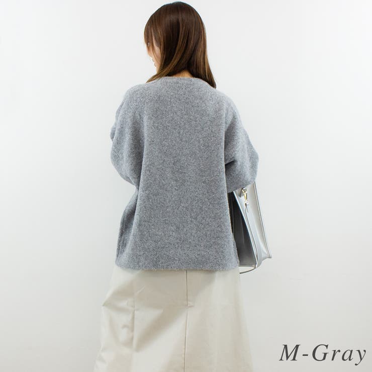 杢ニットクルーネックプルオーバー | A.NATALY | 詳細画像3 