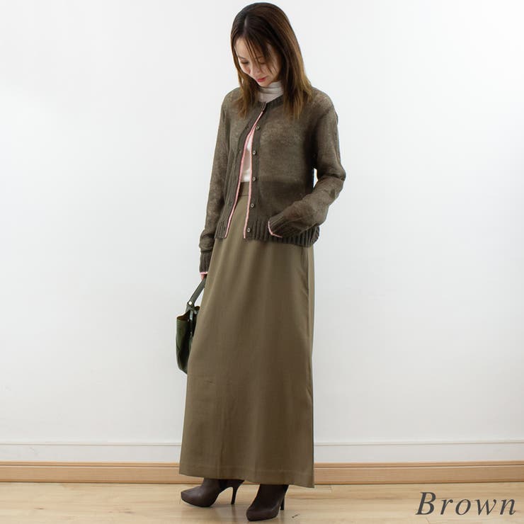 透かしモヘア配色カーディガン | A.NATALY | 詳細画像6 