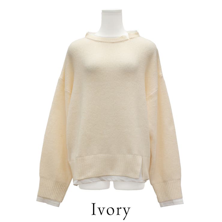 杢ストレッチレイヤード見えプルオーバー | A.NATALY | 詳細画像7 