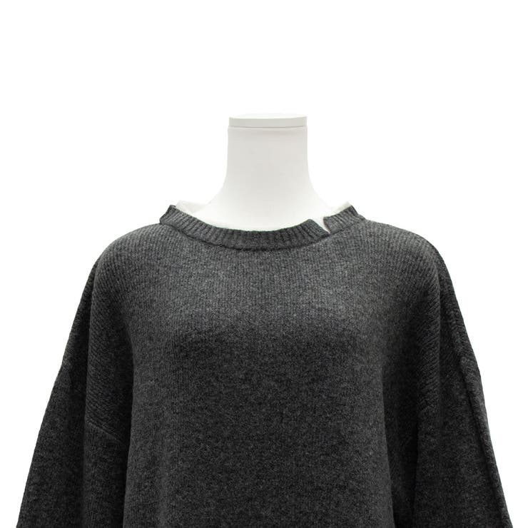 杢ストレッチレイヤード見えプルオーバー | A.NATALY | 詳細画像12 