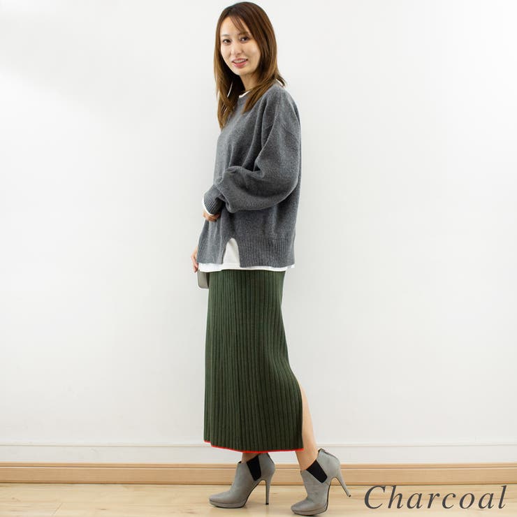 杢ストレッチレイヤード見えプルオーバー | A.NATALY | 詳細画像6 