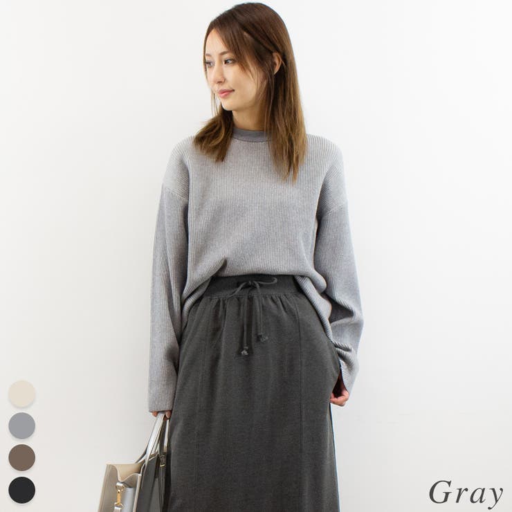 グレー | プレーティングリバーシブルプルオーバー | A.NATALY