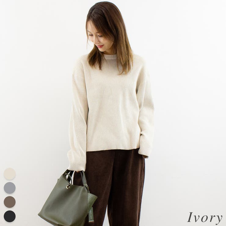 アイボリー | プレーティングリバーシブルプルオーバー | A.NATALY