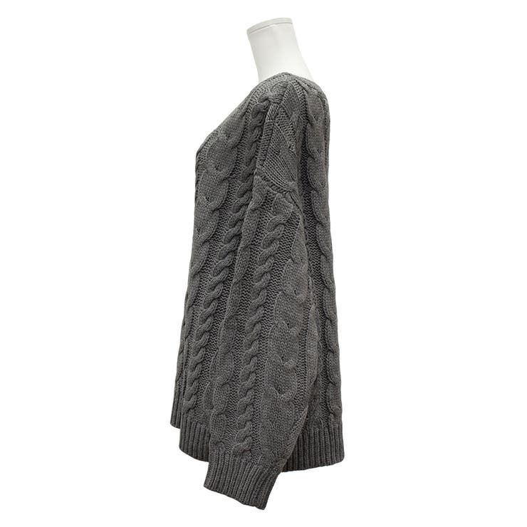 ケーブルVネックプルオーバー | A.NATALY | 詳細画像13 