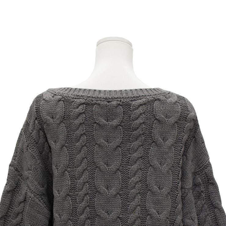 ケーブルVネックプルオーバー | A.NATALY | 詳細画像16 