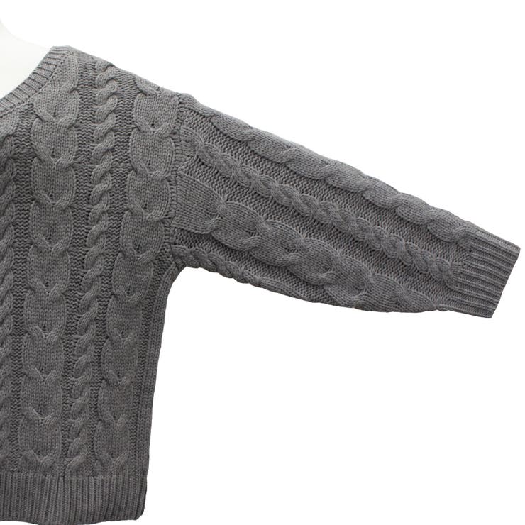 ケーブルVネックプルオーバー | A.NATALY | 詳細画像17 