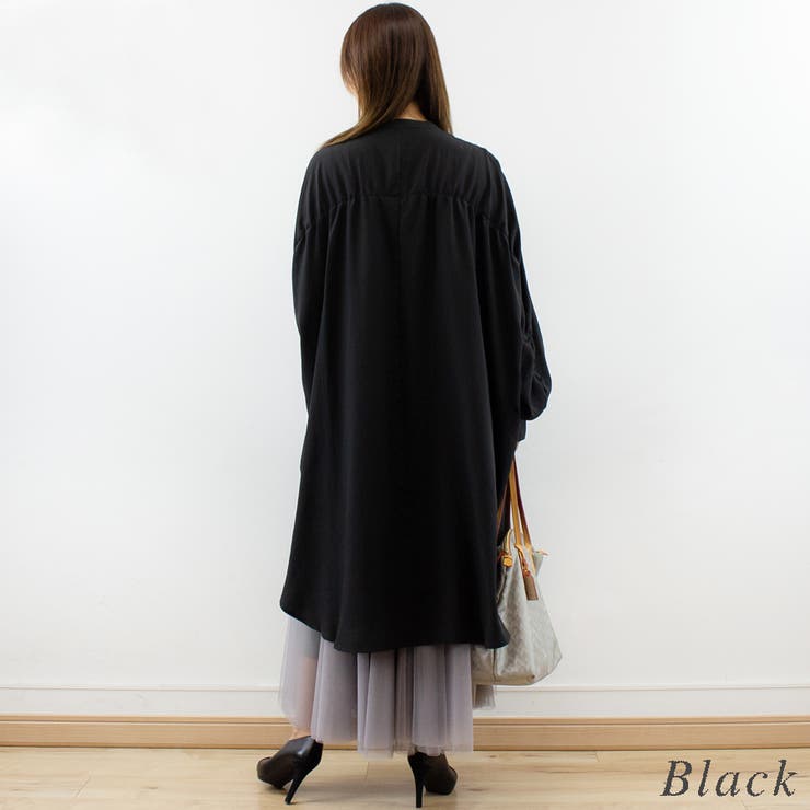 バックギャザールーズシャツワンピース | A.NATALY | 詳細画像8