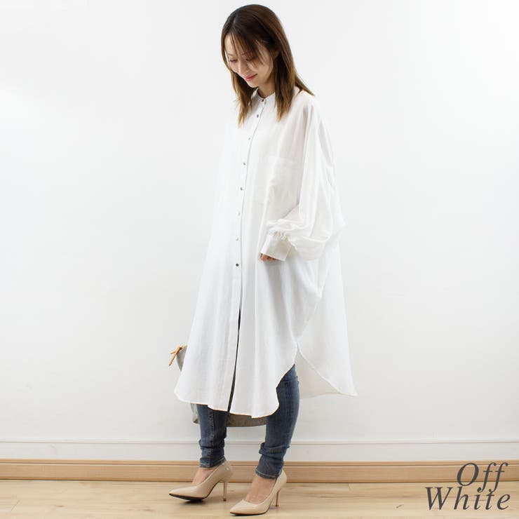 バックギャザールーズシャツワンピース | A.NATALY | 詳細画像3