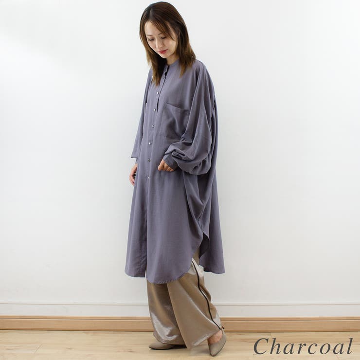 バックギャザールーズシャツワンピース | A.NATALY | 詳細画像5