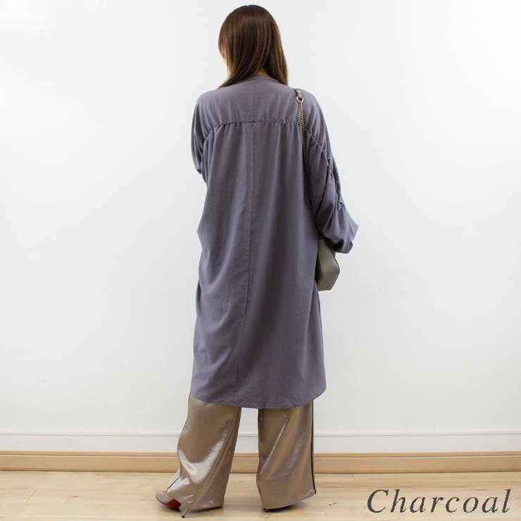 バックギャザールーズシャツワンピース | A.NATALY | 詳細画像6