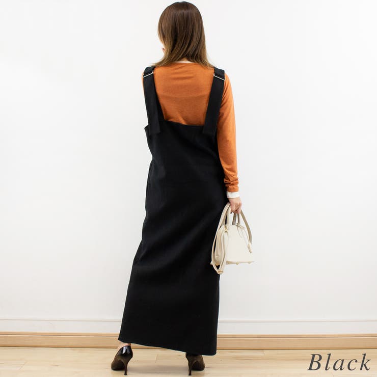 フェイクウールVネックジャンパースカート | A.NATALY | 詳細画像2 