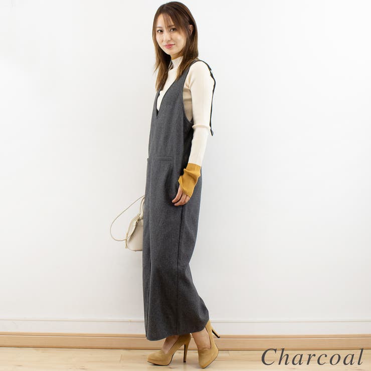 フェイクウールVネックジャンパースカート | A.NATALY | 詳細画像5 