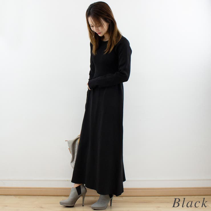 リブフレアニットワンピース | A.NATALY | 詳細画像5 