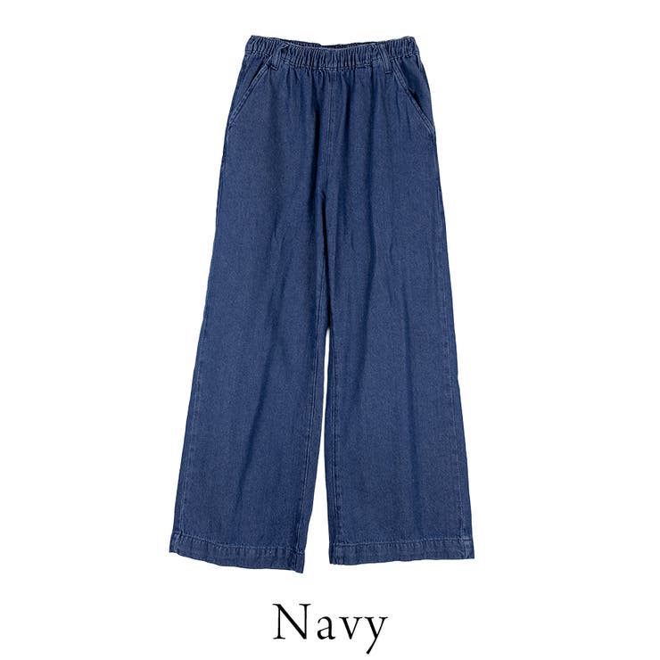 デニムオールゴムワイドパンツ | A.NATALY | 詳細画像8 