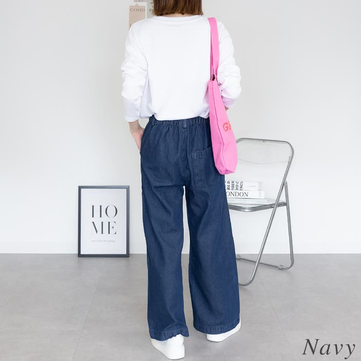 デニムオールゴムワイドパンツ | A.NATALY | 詳細画像2 