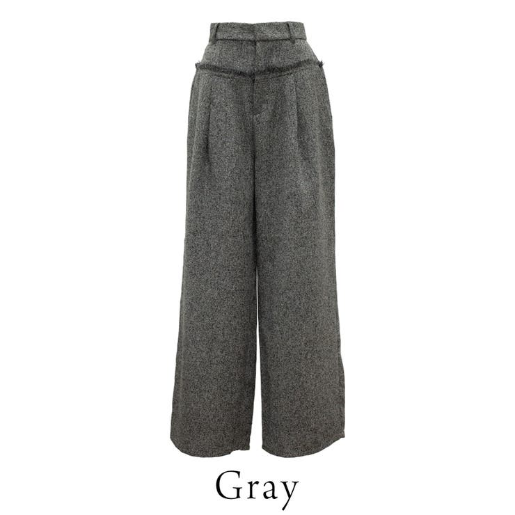 ツィード切替フリンジパンツ | A.NATALY | 詳細画像8 