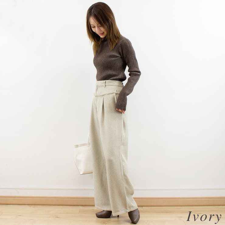 ツィード切替フリンジパンツ | A.NATALY | 詳細画像3 