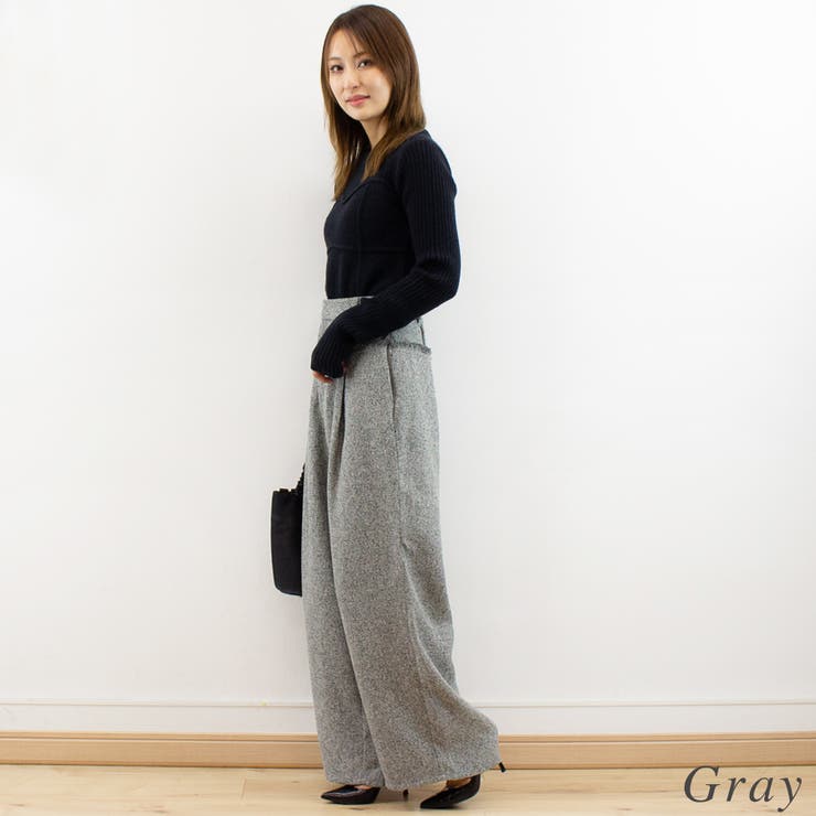 ツィード切替フリンジパンツ | A.NATALY | 詳細画像5 