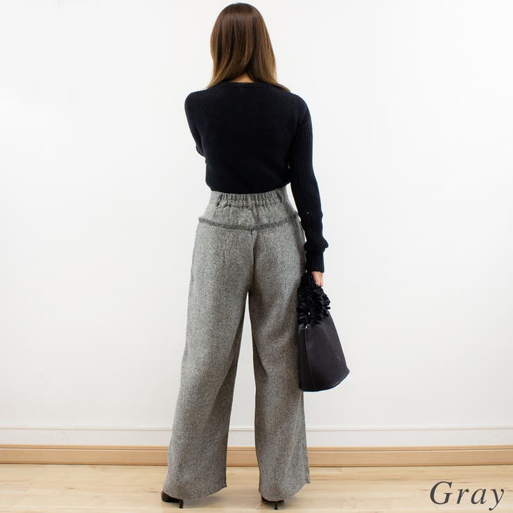 ツィード切替フリンジパンツ | A.NATALY | 詳細画像6 