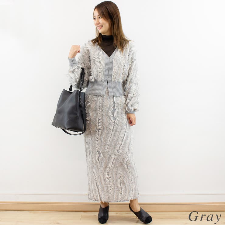 ミックスフリンジスカート | A.NATALY | 詳細画像3 