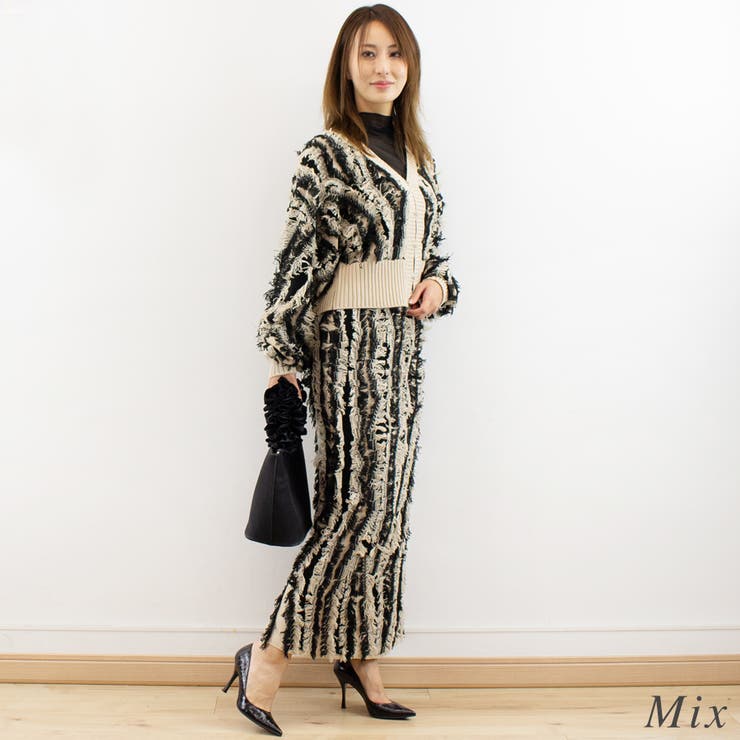 ミックスフリンジスカート | A.NATALY | 詳細画像4 