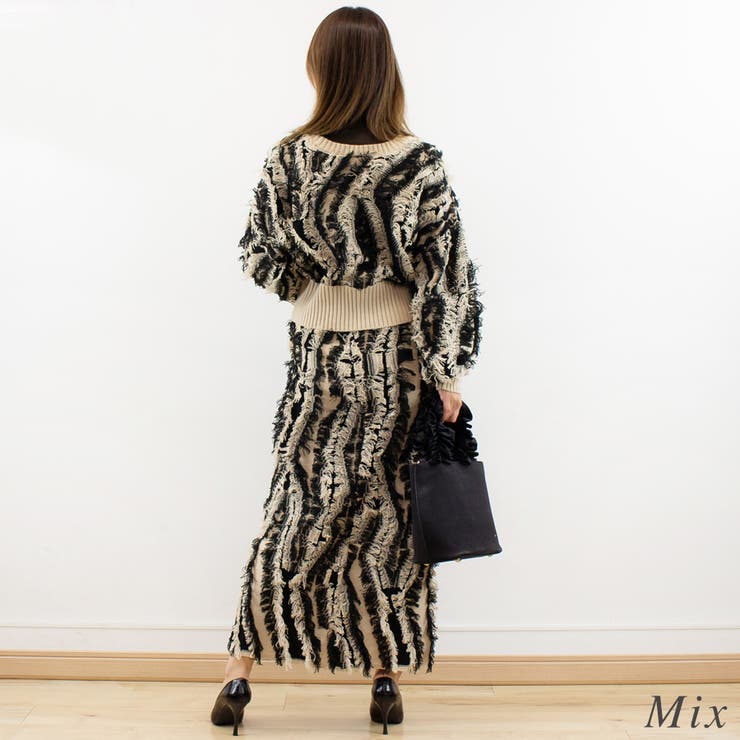 ミックスフリンジスカート | A.NATALY | 詳細画像5 