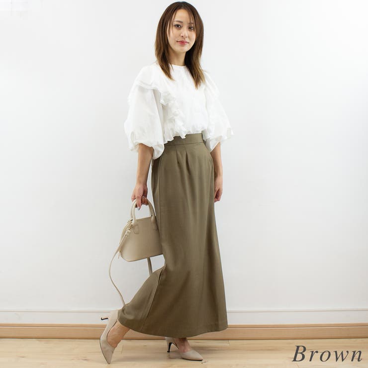 ドレープナロースカート | A.NATALY | 詳細画像4 