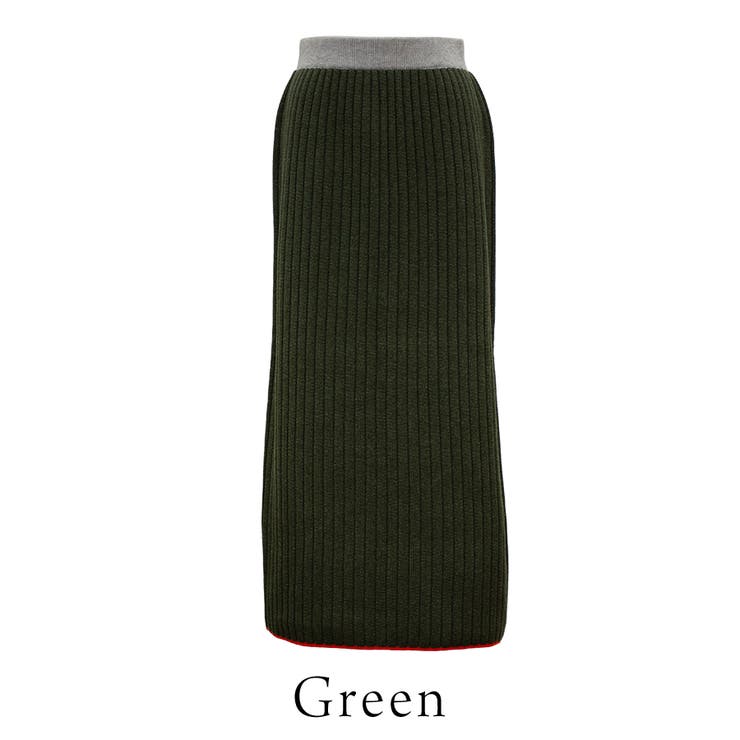 カラーヘムワイドリブニットタイトスカート | A.NATALY | 詳細画像8 