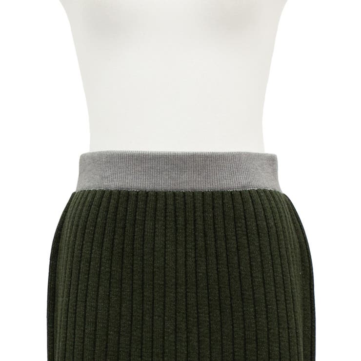 カラーヘムワイドリブニットタイトスカート | A.NATALY | 詳細画像12 