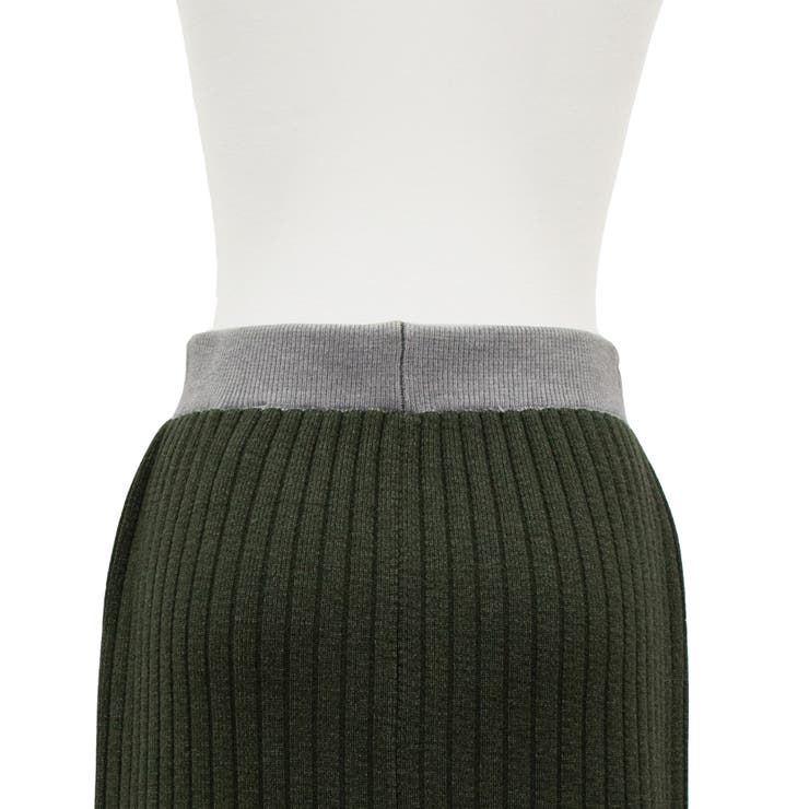 カラーヘムワイドリブニットタイトスカート | A.NATALY | 詳細画像13 