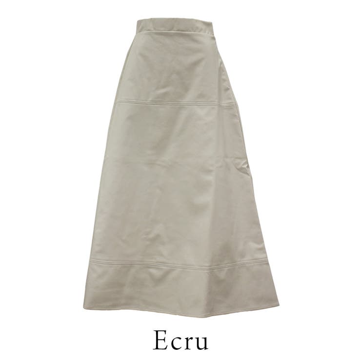 フェイクレザーステッチセミフレアスカート | A.NATALY | 詳細画像7 