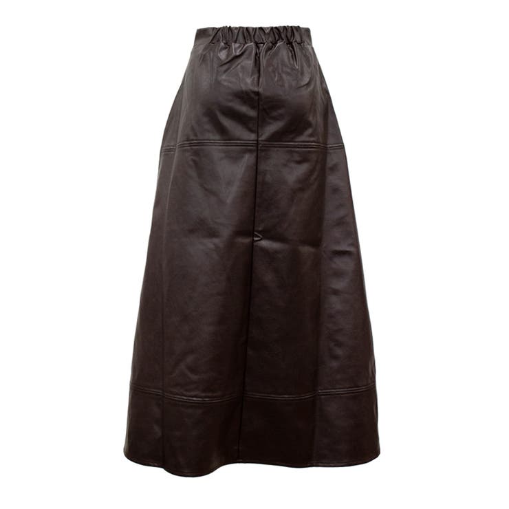 フェイクレザーステッチセミフレアスカート | A.NATALY | 詳細画像11 