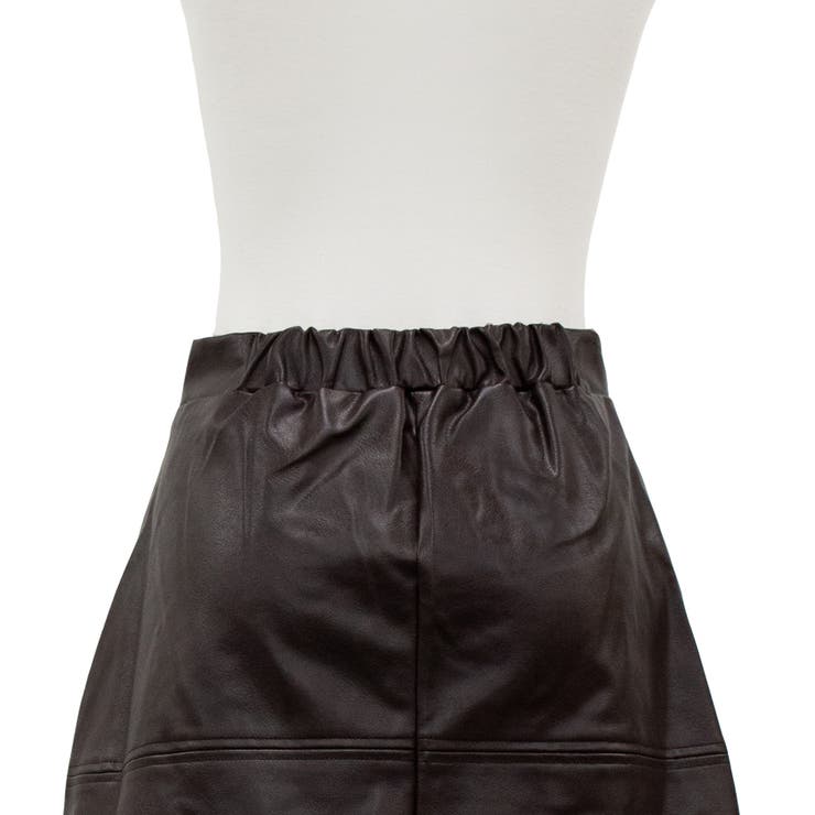 フェイクレザーステッチセミフレアスカート | A.NATALY | 詳細画像13 