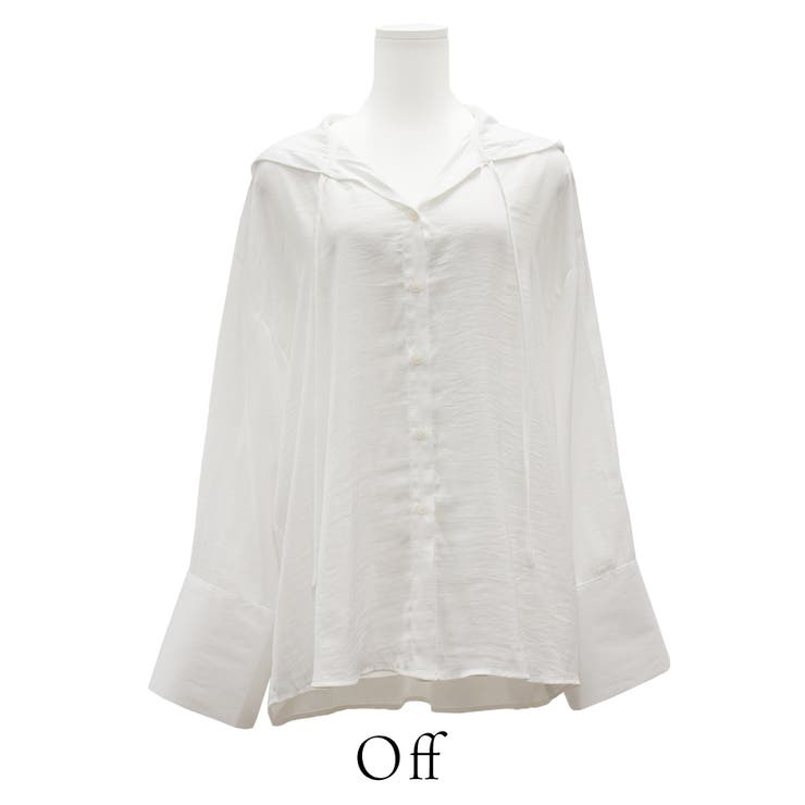 ポリエステルレーヨンフードシャツ | A.NATALY | 詳細画像9 