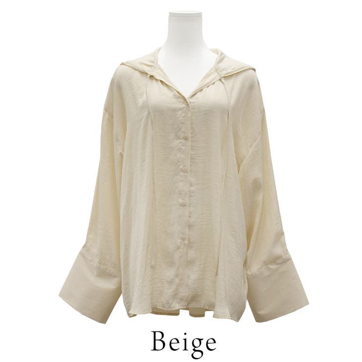 ポリエステルレーヨンフードシャツ | A.NATALY | 詳細画像10 