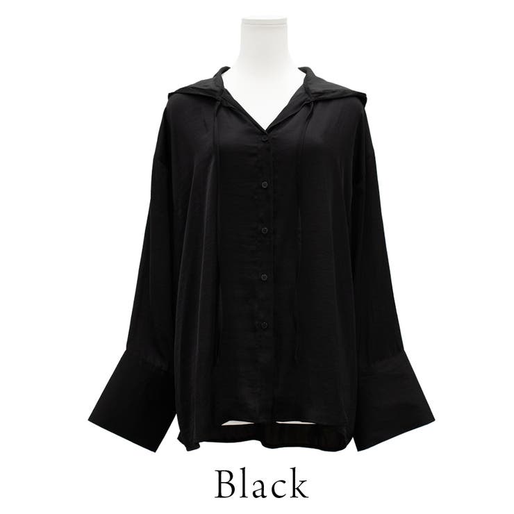 ポリエステルレーヨンフードシャツ | A.NATALY | 詳細画像12 