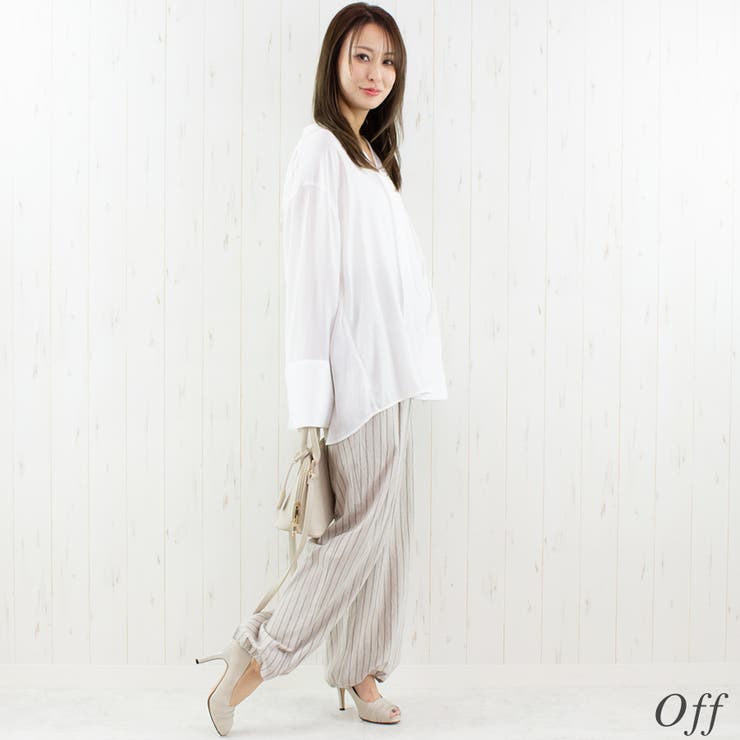 ポリエステルレーヨンフードシャツ | A.NATALY | 詳細画像2 